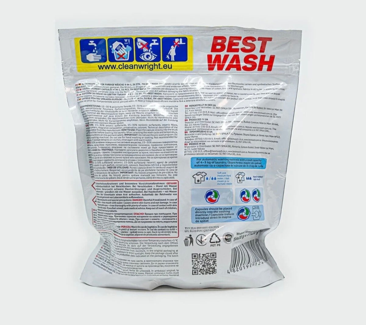 Capsule BestWash 4in1 Color 56 buc