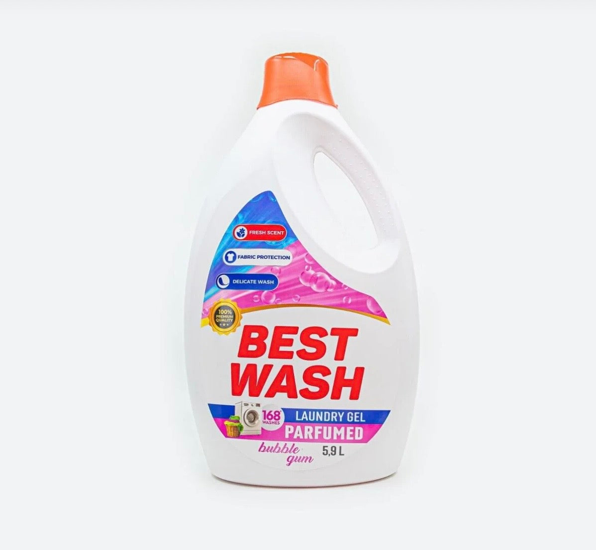Detergent Lichid Gel BestWash Parfumed Bubble Gum 5.9L